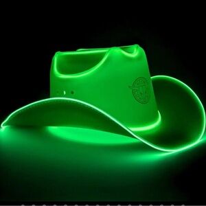 Neon Cowboys Green LED Cowboy Hat